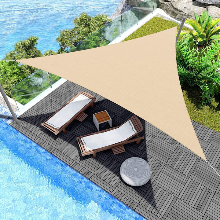 6m Width Large Size Pool Sun Sail Shade